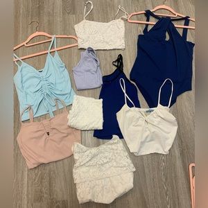 9 Tops all SIZE SMALL